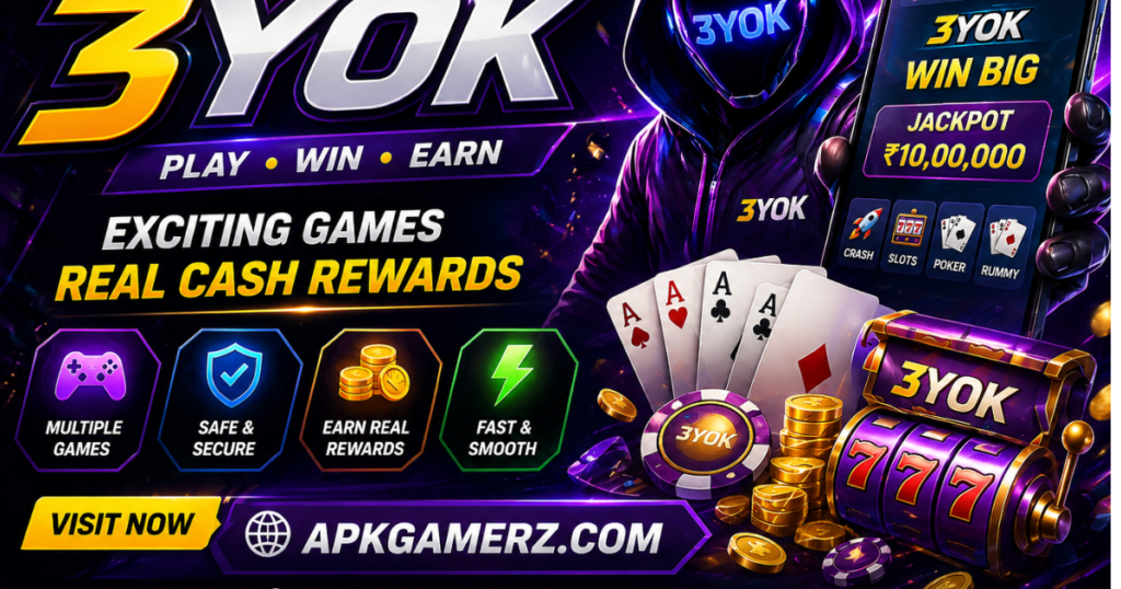 3yok Game For Free Earning App.