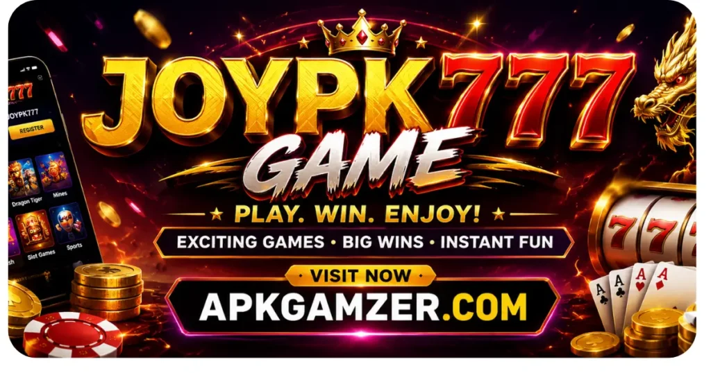 joypk777 game is free New Earning App