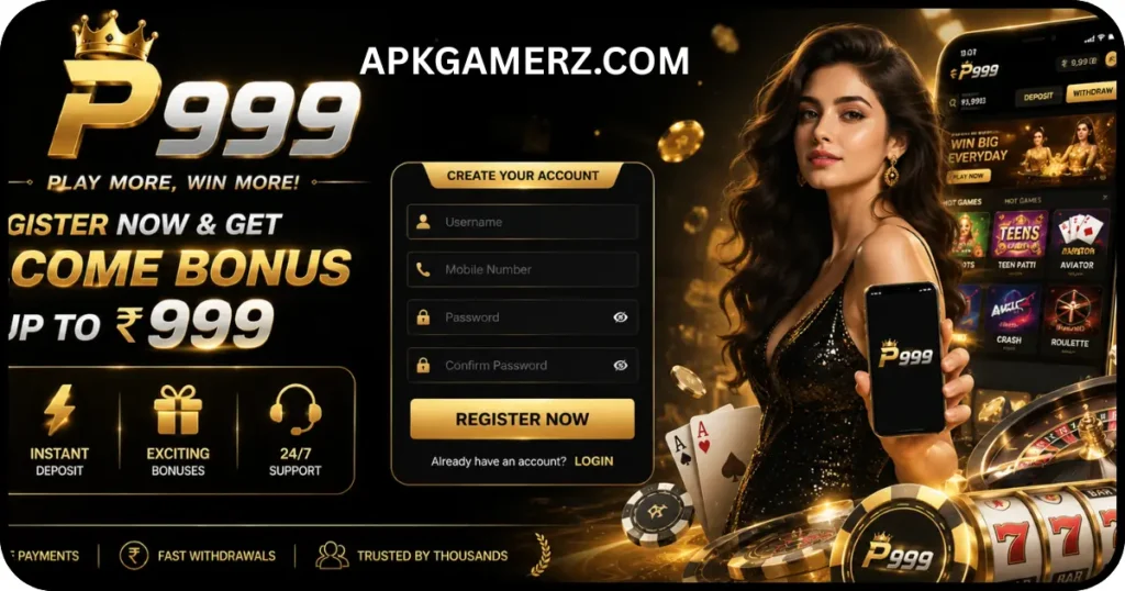 P999 Game for free Earning App