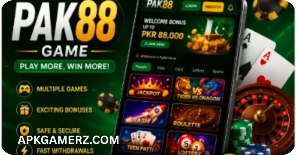 Pak88 game free earing app