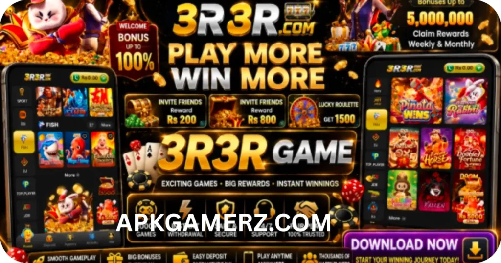 3R3R Game is best Earning App.