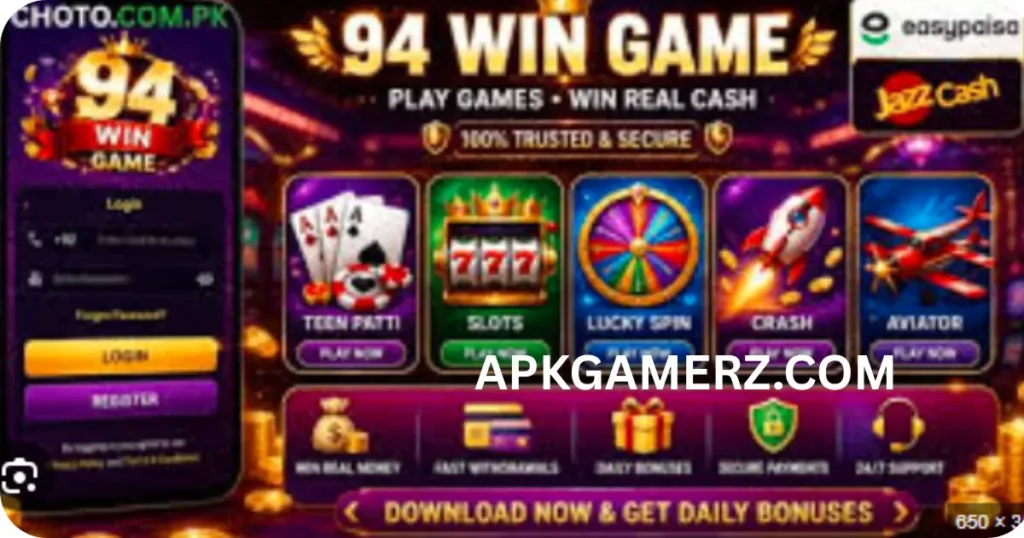 94 Win Game for Free Download App in Pakistan