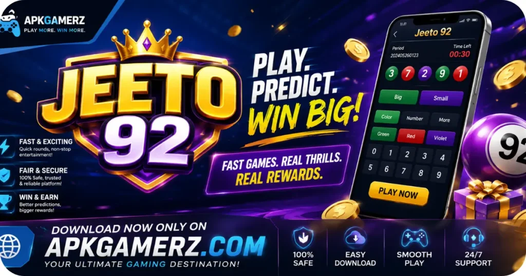 Jeeto92 Game for Download, for Bonus and Earning App.