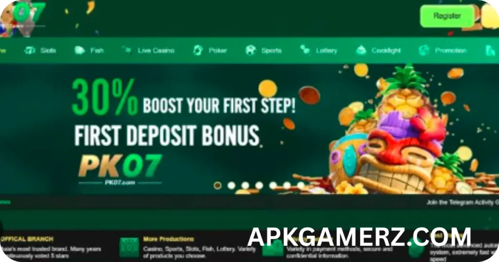 PK07 Game Download for best Earning 