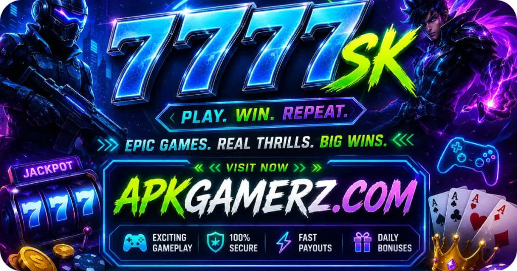 7777SK Game for Free New Earning App in Pakistan 2026