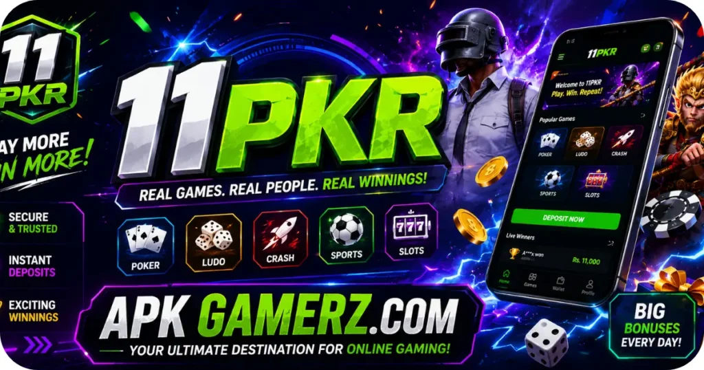 11PKR Game for free Earning APP