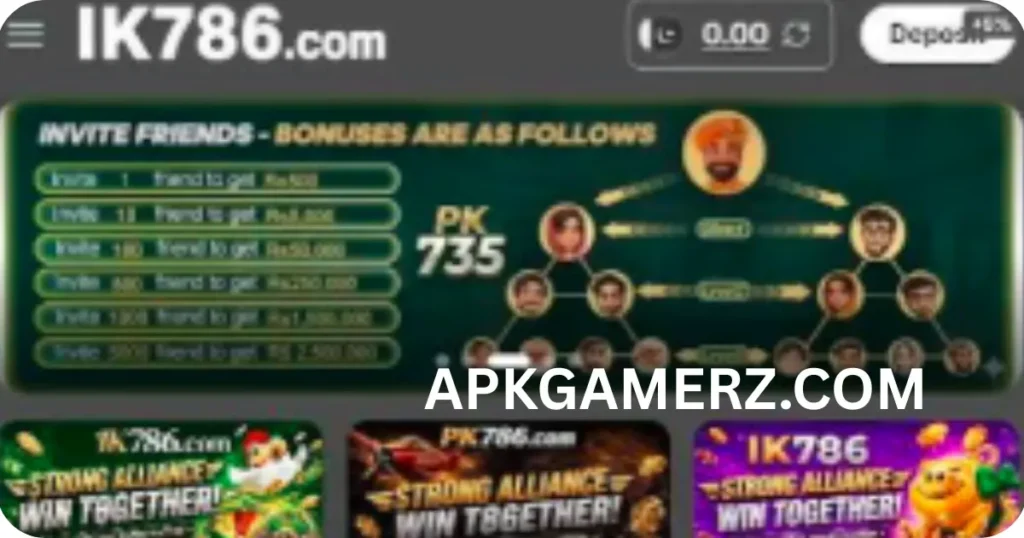 IK786 Game Download for Free Earning of Money.