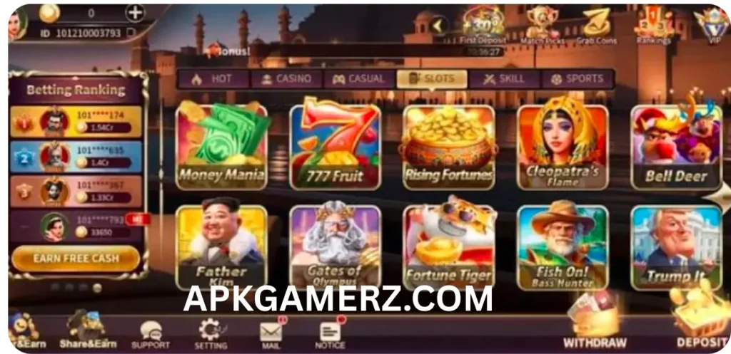 k77 Slot Download for Free Earning APP.