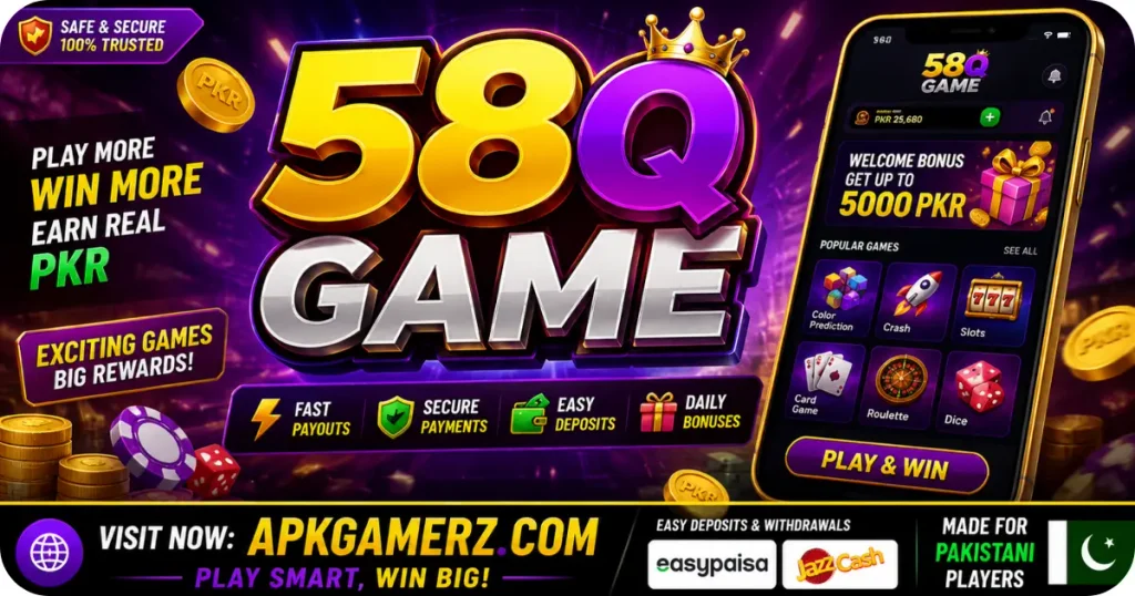 58Q Game for Free Earning App.