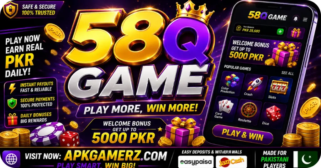 58Q Game for Free Bonus App.