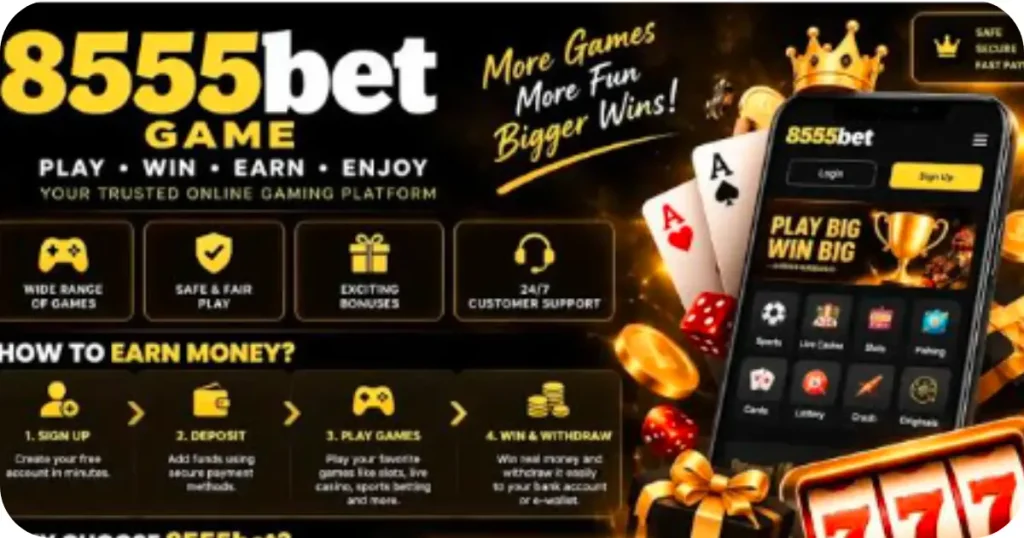 8555bet Game for Free Bonus App.